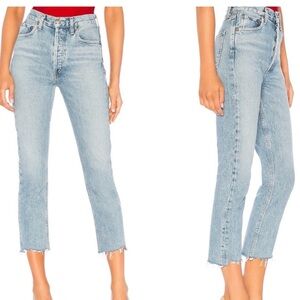 Agolde Straight Leg Crop Jeans